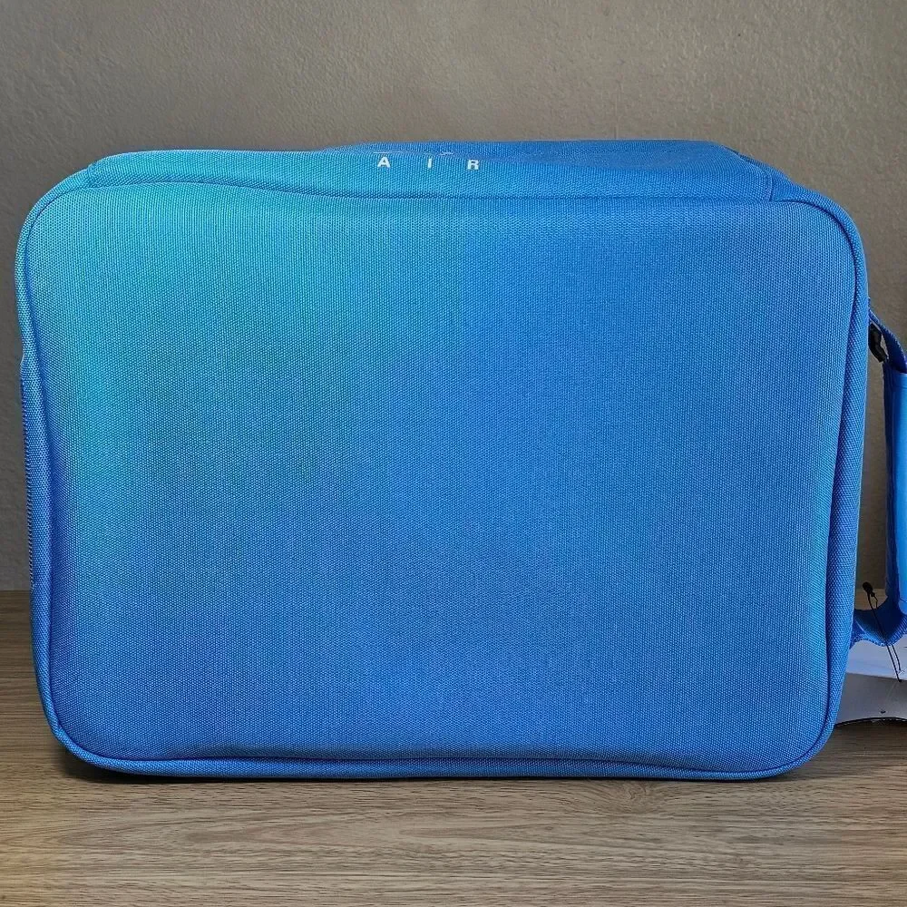 Air Jordan UNC Shoe Bag Soft Box Translucent Blue Jumpman Logo Zippers Brand New